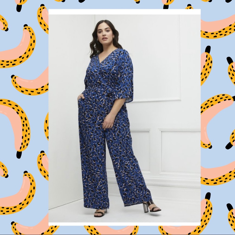 Eloquii Kimono Sleeve Jumpsuit